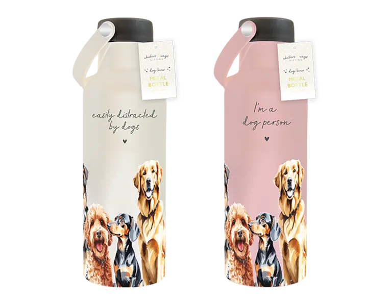 Dog Lover Metal Bottle With Handle 500ml