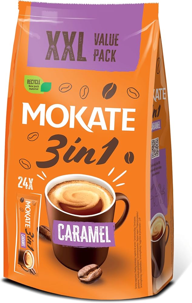 Mokate 3 in 1 Caramel 17g Sachets 24pk