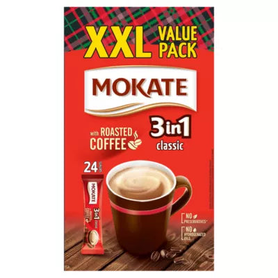 Mokate 3 in 1 Coffee 17g 24 Sachets