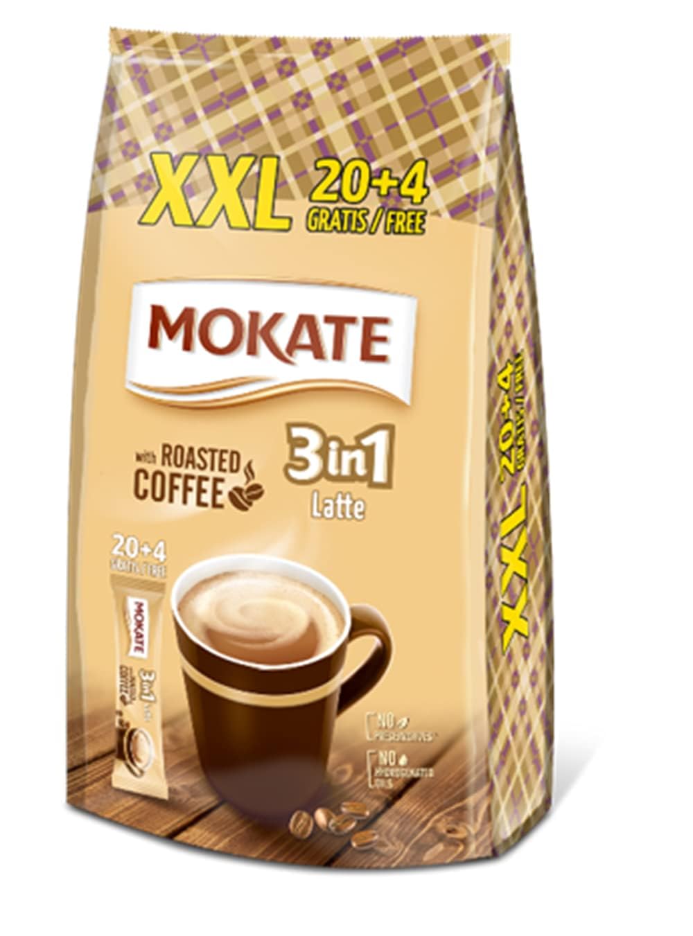Mokate 3 in 1 Latte 24 x 15g Sachets
