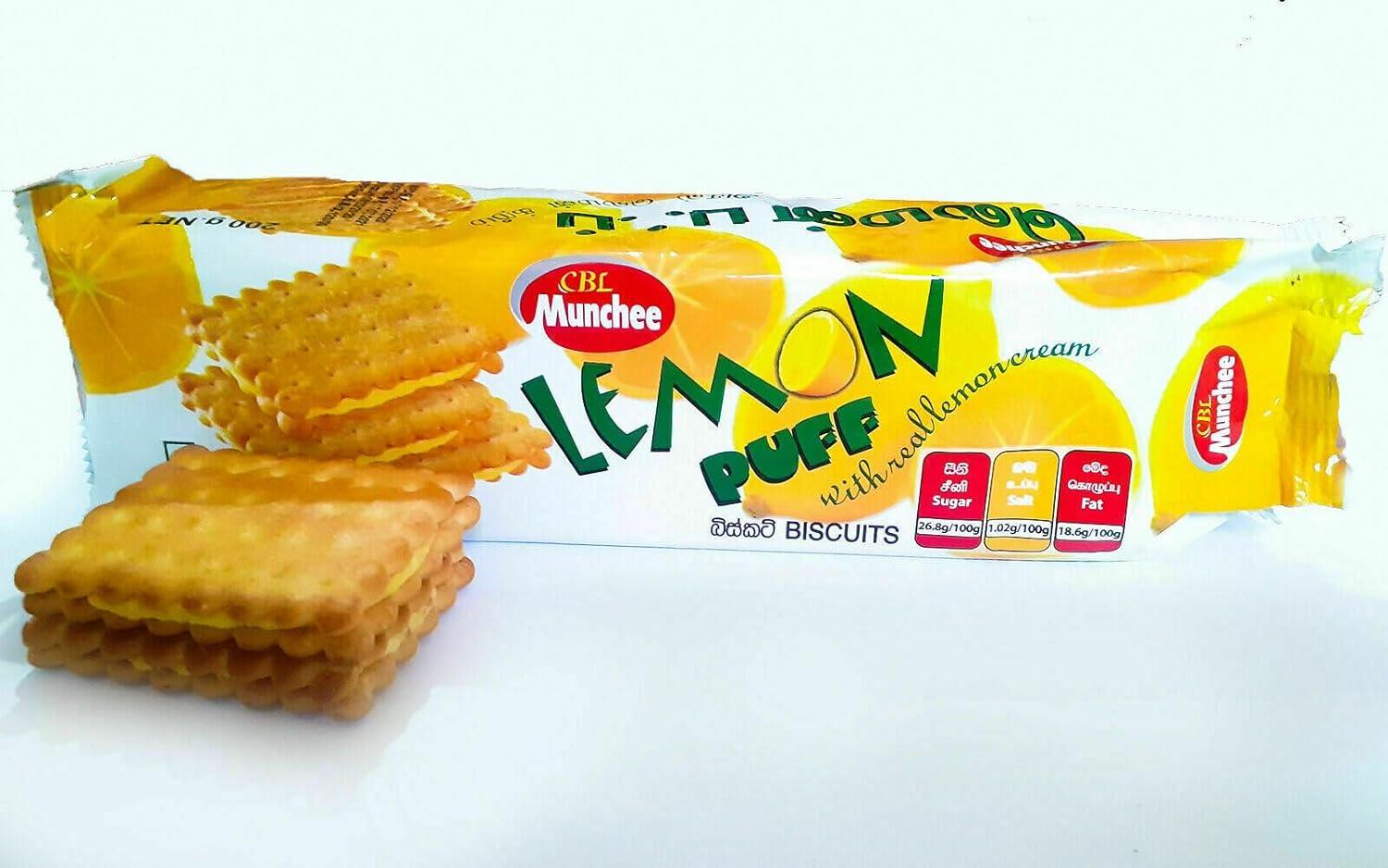 Munchee Lemon Puff Biscuits 200g