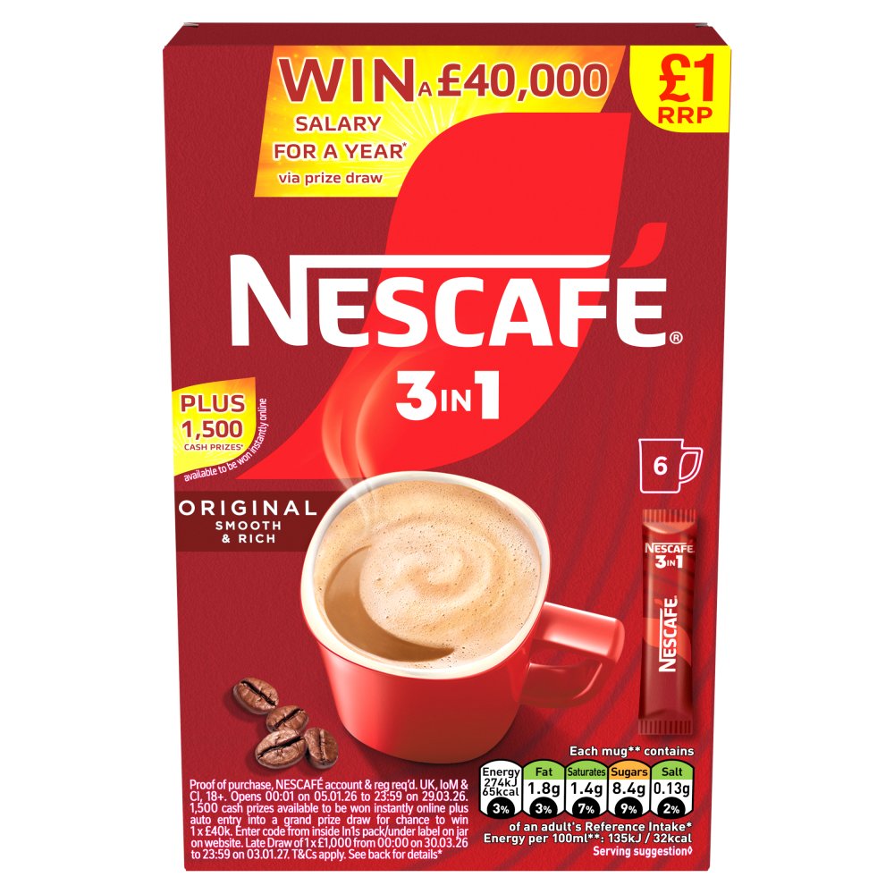 Nescafe Original 3 in 1 Box (6 x 16g)