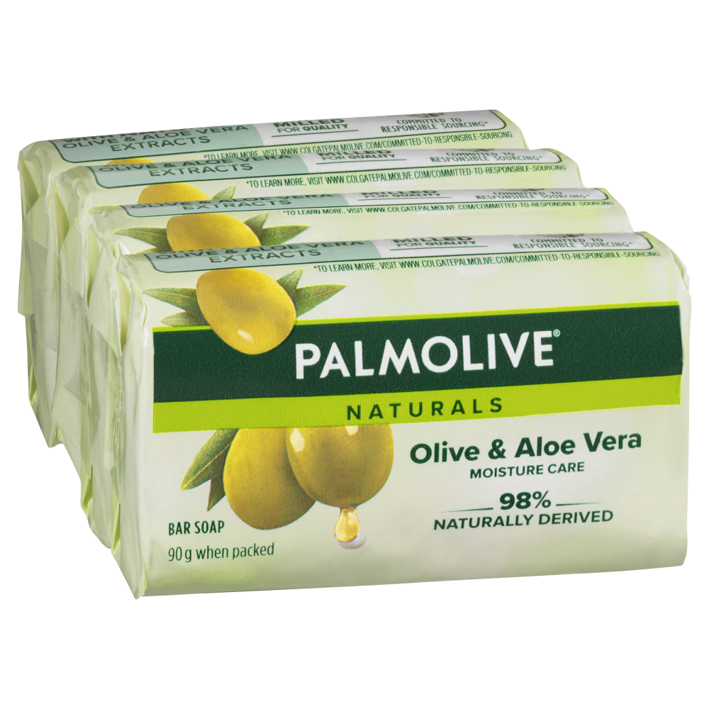 Palmolive Green Soap Bar 4pk 90g