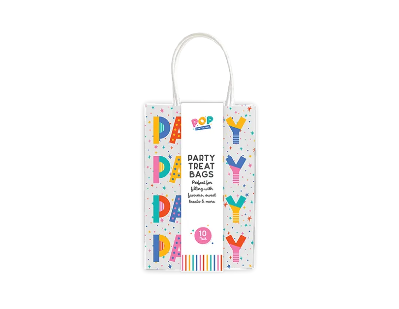 Party Paper Treat Bags 10pk