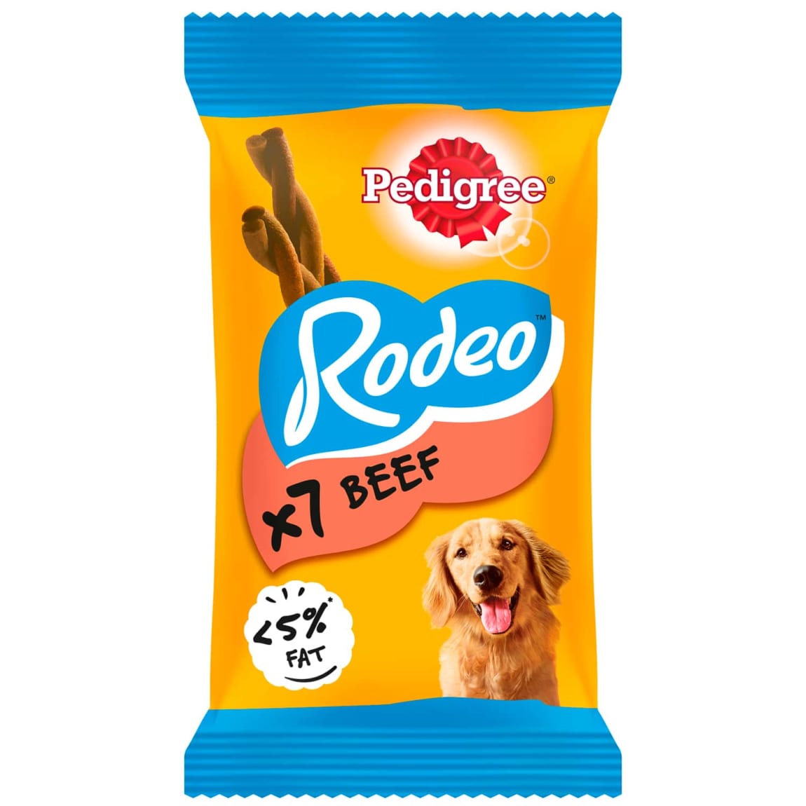 Pedigree Rodeo Dog Treats Beef 7pk 140g