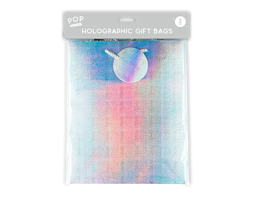 Holographic Gift Bag 2pk