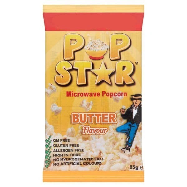 Pop Star Microwave Popcorn Butter 85g