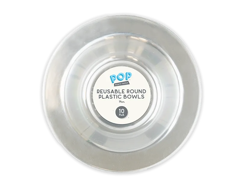 Round Plastic Bowls 10pk
