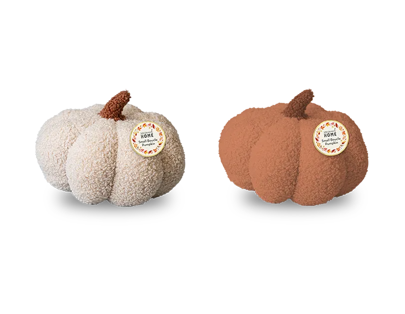 Small Boucle Pumpkin Cushion 20cm