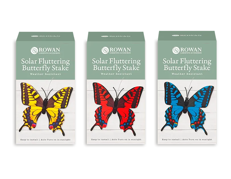 Solar Powered Fluttering Butterfly Stake