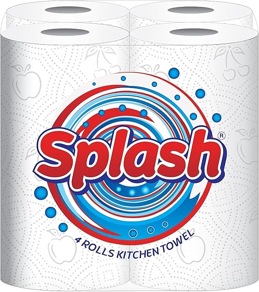 Splash Kitchen Roll 2ply 4pk