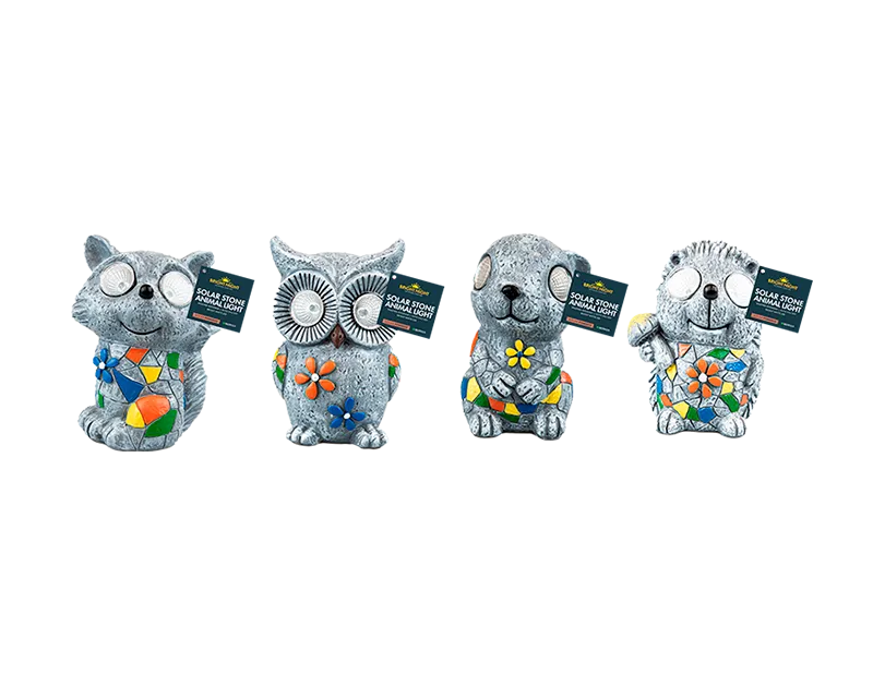 Stone-Look Animal Solar Light 13.5cm