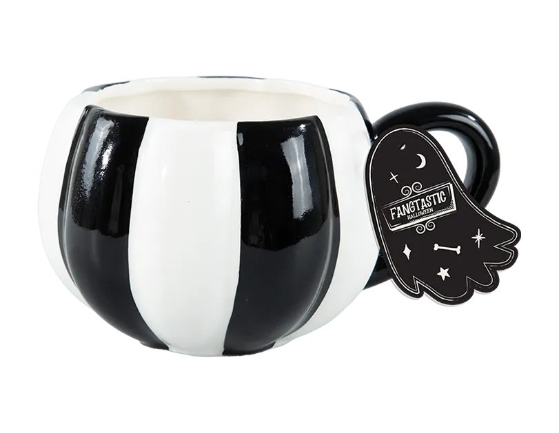 Striped Pumpkin Mug