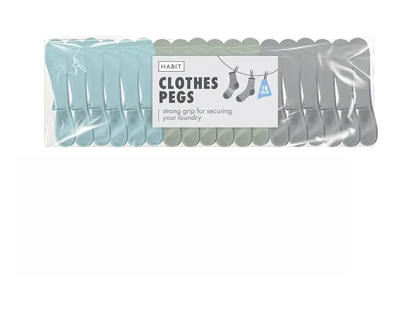Strong Grip Clothes Pegs 18pk