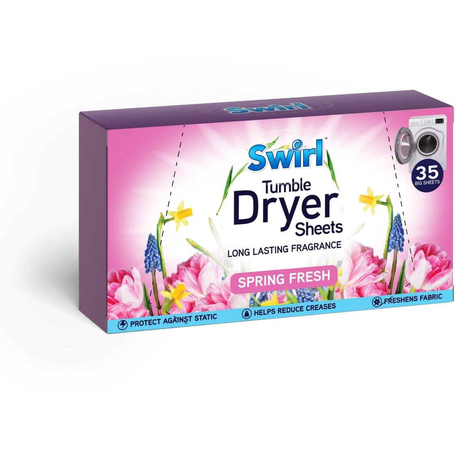Swirl Laundry Sheets Spring Fresh 35pk