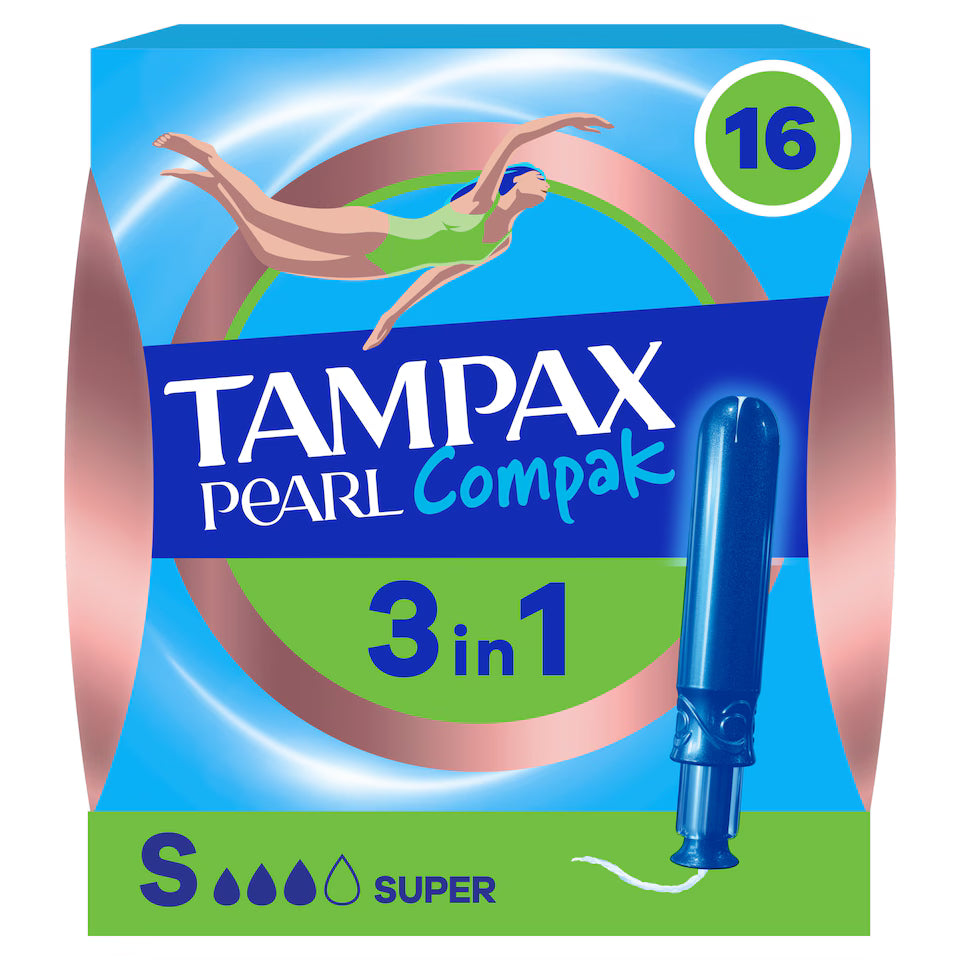 Tampax Compak Pearl Super 16pk