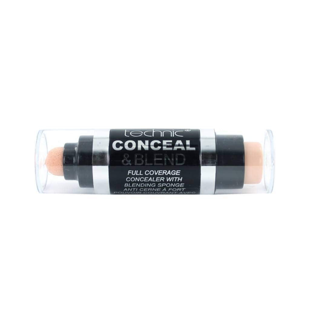Technic Conceal and Blend Full Coverage Concealer with Blending Sponge