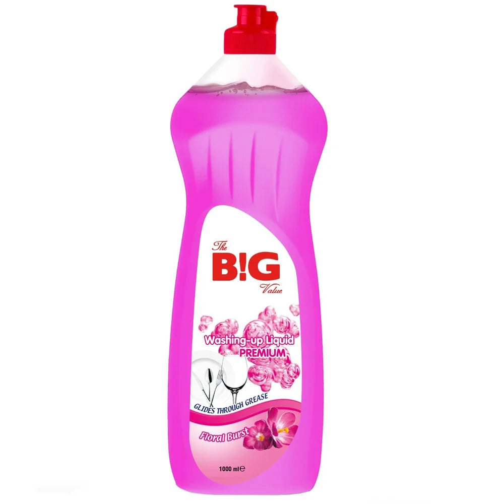 The Big Value Washing Up Liquid Floral Burst 1L