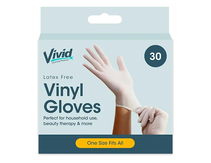 Vivid Vinyl Gloves 30pk