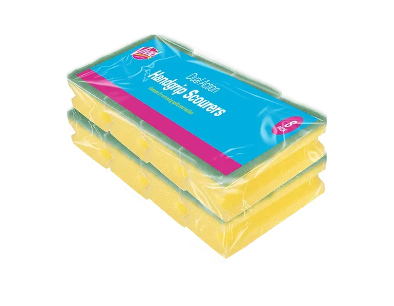 Vivid Handgrip Scourers 8pk