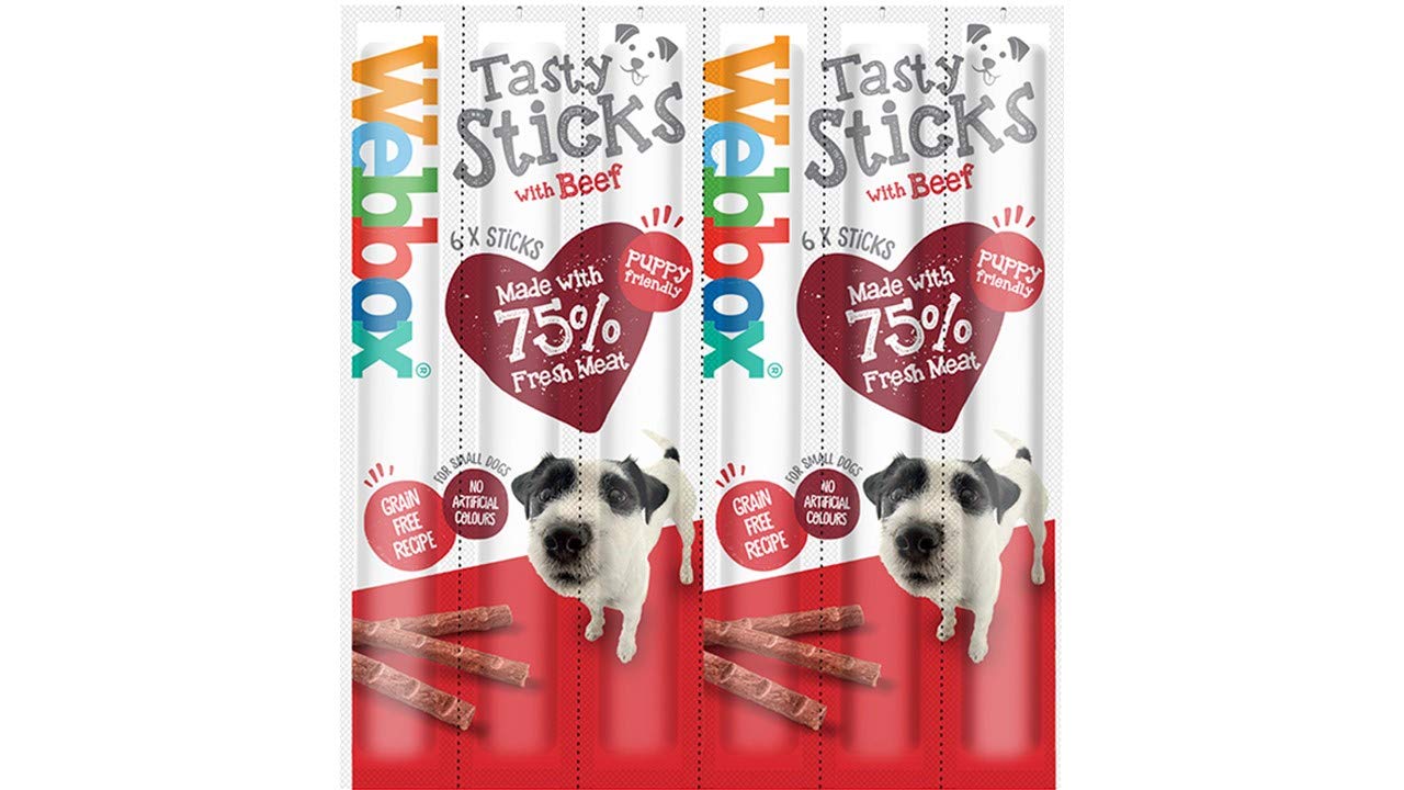 Webbox Tasty Sticks Beef Large Dog 5pk