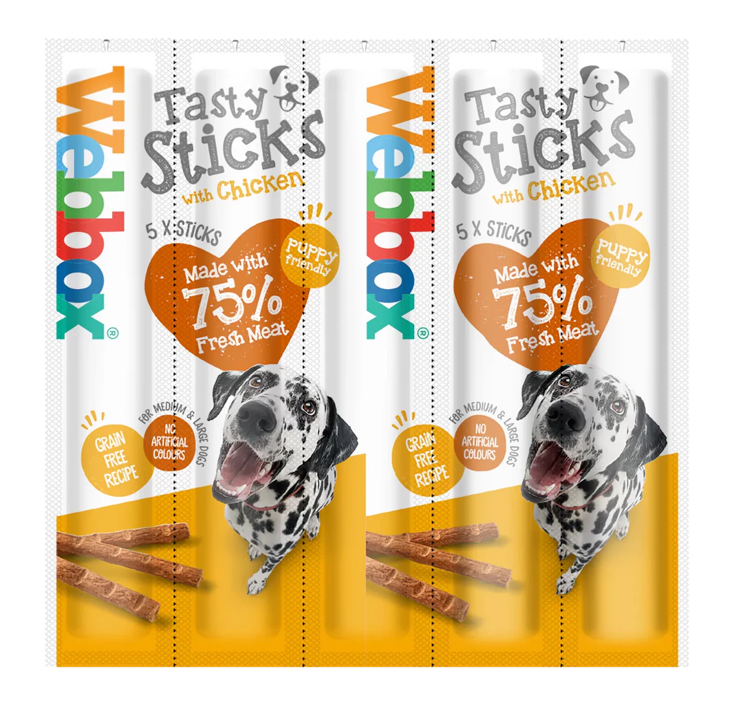 Webbox Tasty Sticks Chicken Large Dog 5pk