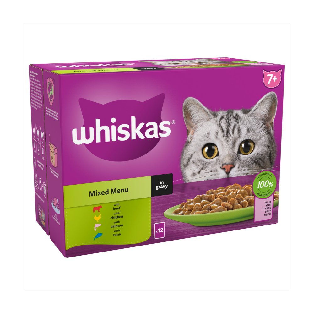 Whiskas Mixed Food in Gravy Pouch 12 x 85g