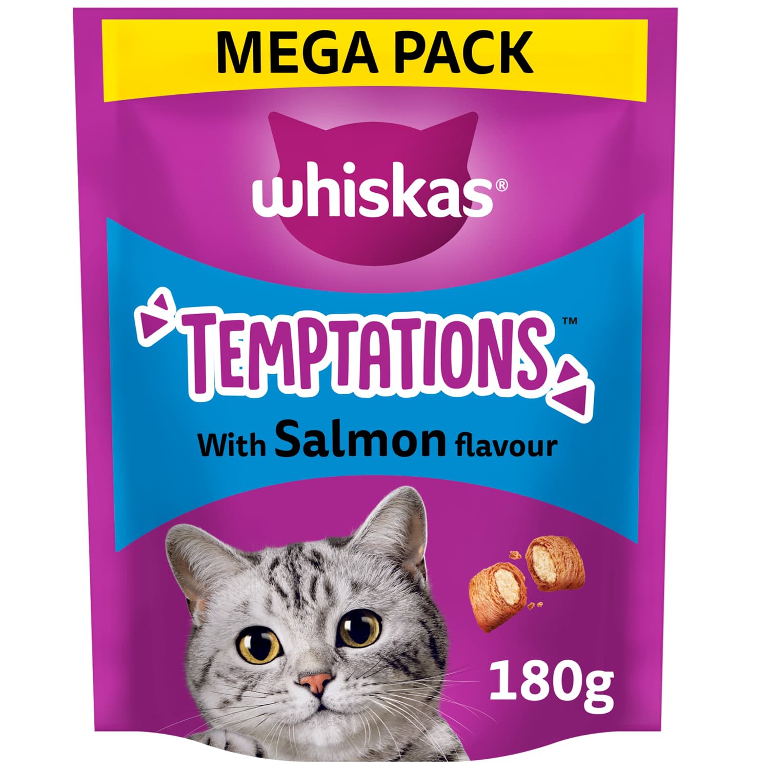 Whiskas Temptations Salmon 180g