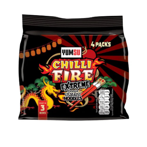 Yumsu Noodles Chilli Fire 4 x 70g