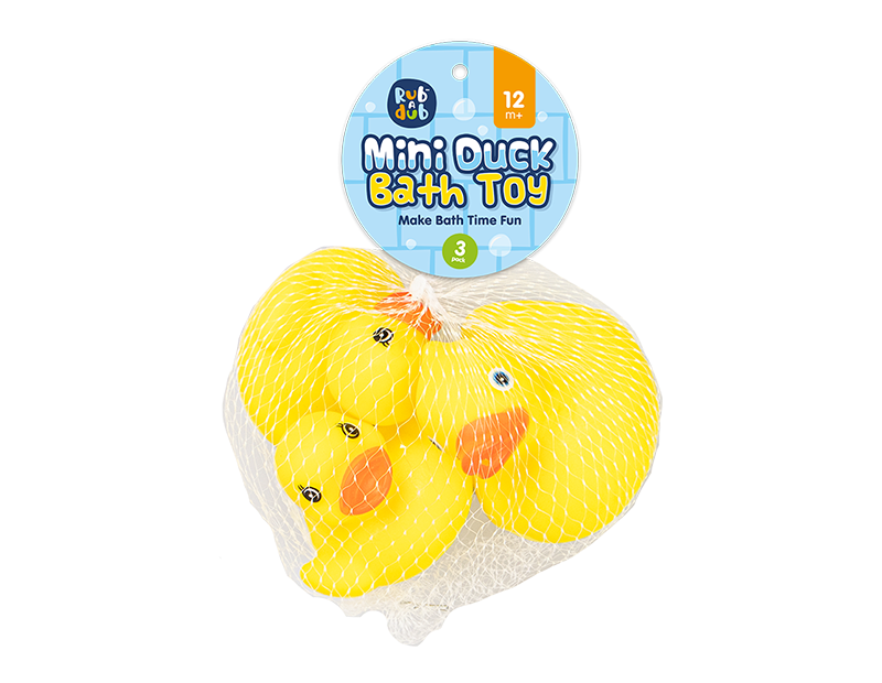Mini Duck Bath Toy 3 Pack