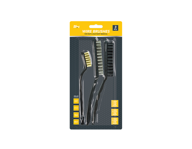Bloc Wire Brushes Set - 3 Piece Set