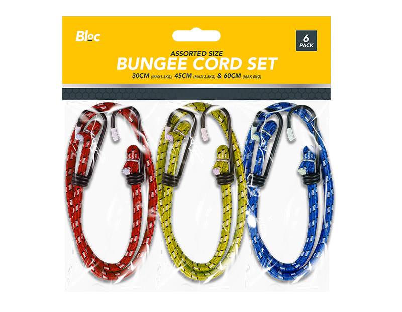 Bloc Bungee Cord Set - 6 Piece