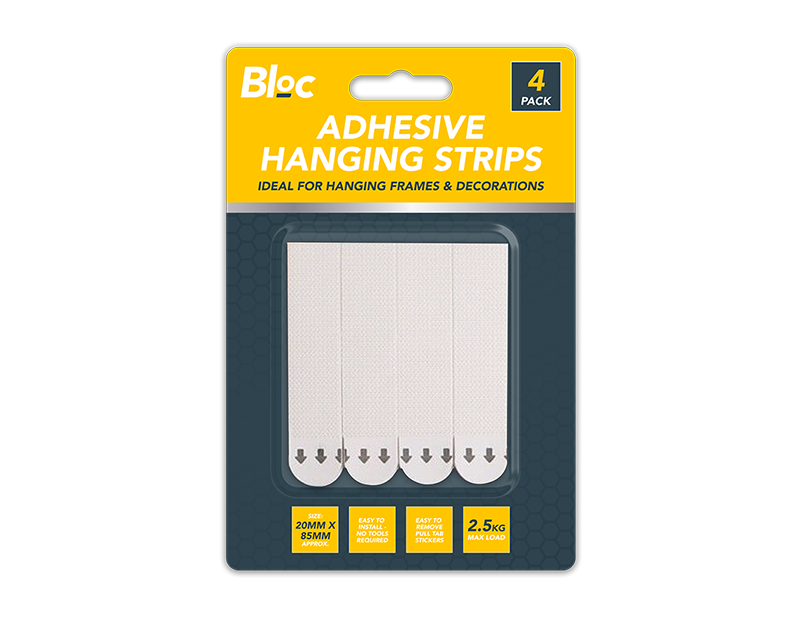 Adhesive Hanging Strips 4pk