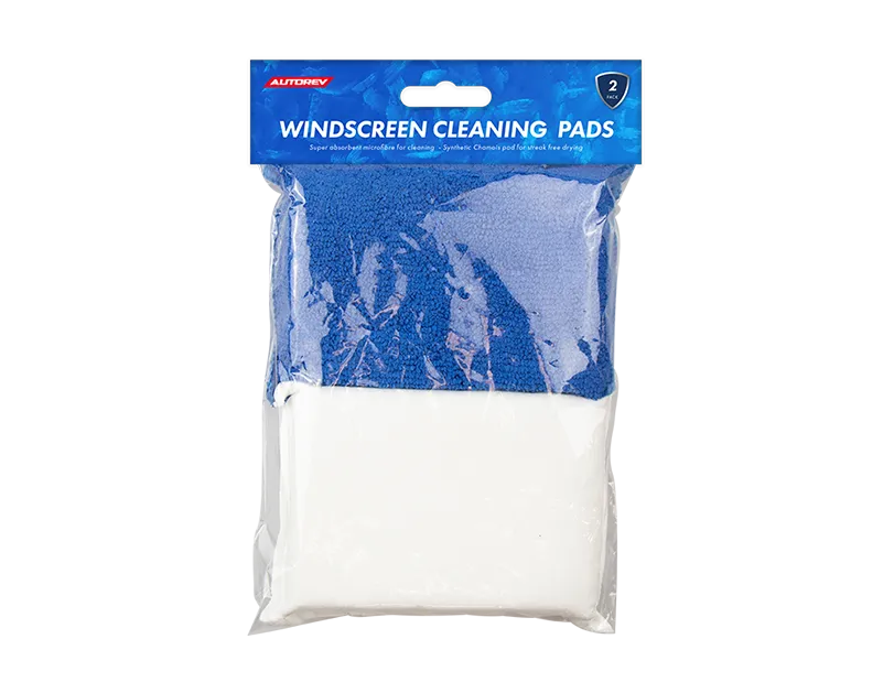 Autorev Windscreen Cleaning Pads 2pk