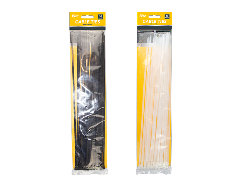 Bloc Cable Ties 4.8mm x 380mm 30pk