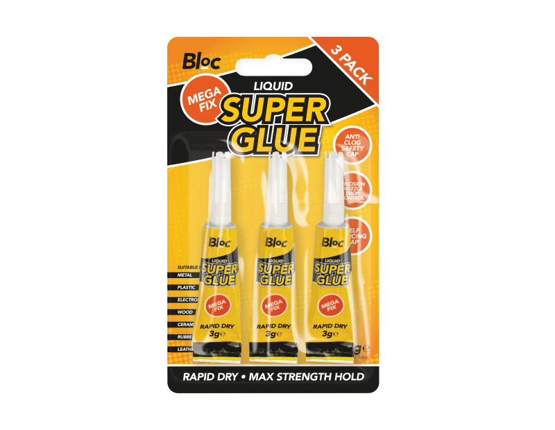 Bloc Super Glue 3G 3pk