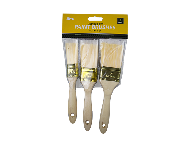 Bloc Assorted Paintbrush Set 3pk