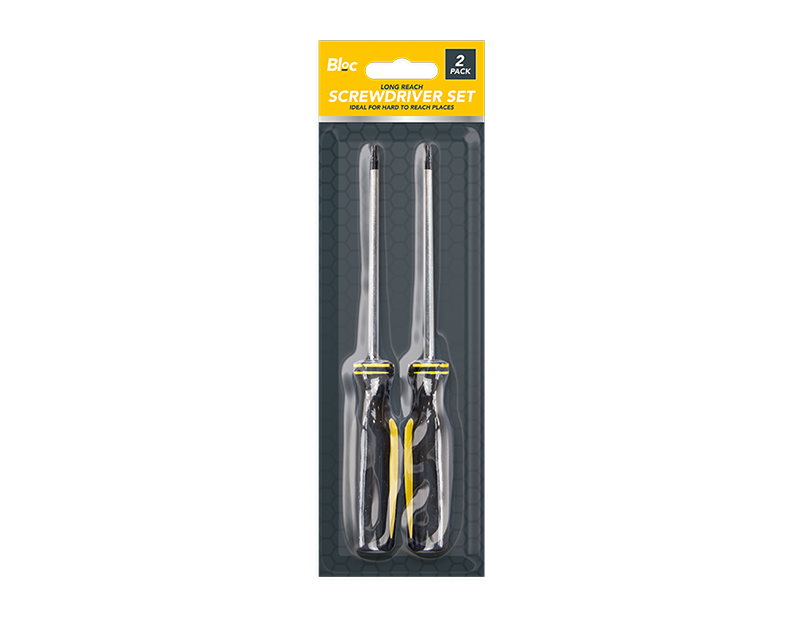 Bloc Long Reach Screwdriver Set 2pk