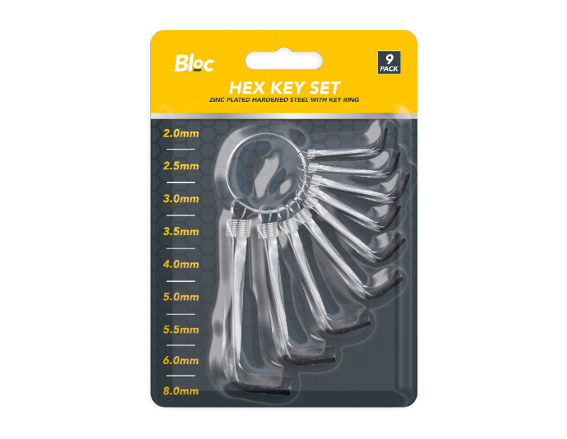 Bloc Hex Key Set 9pk