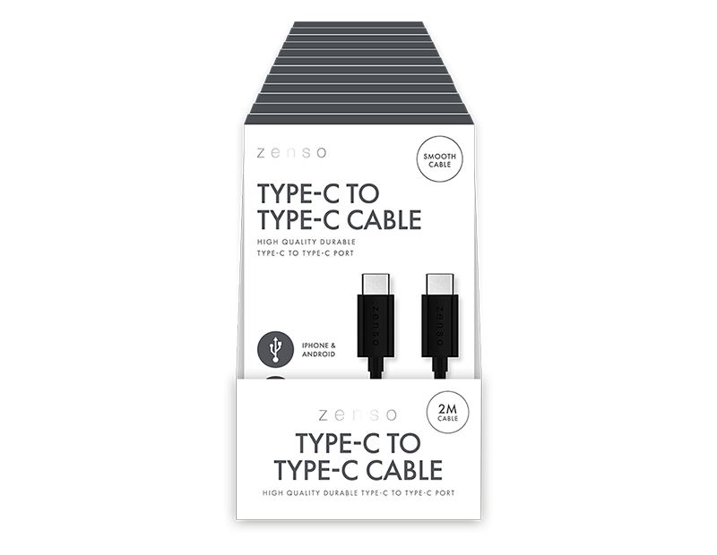 Black Type C - Type C 2m Cable