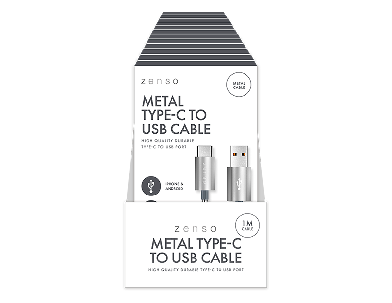 Metal USB Type C Charge 1m Cable