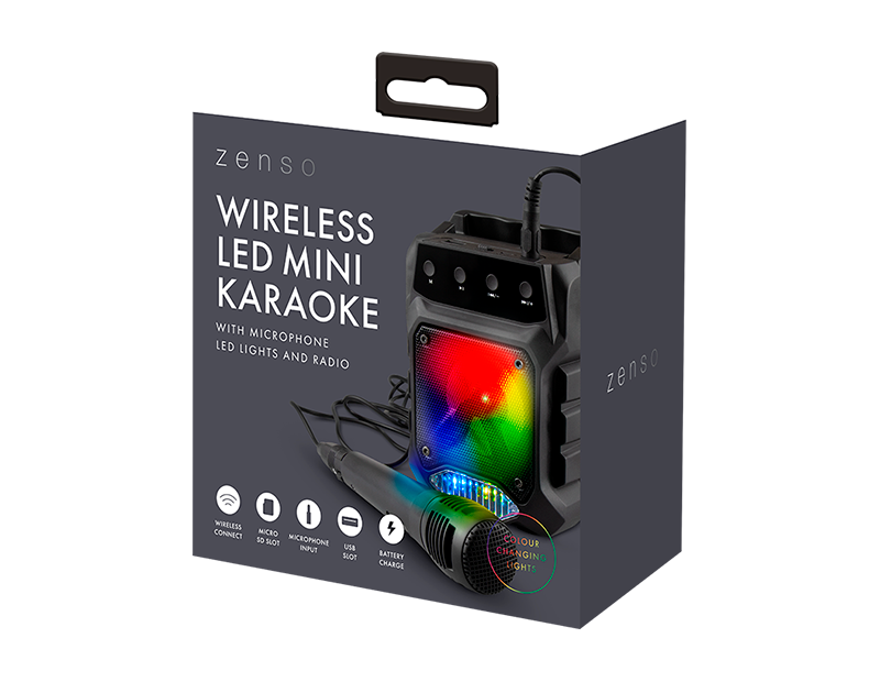 Led Mini Karaoke With Radio