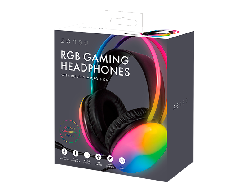 RGB Headphones With Mic