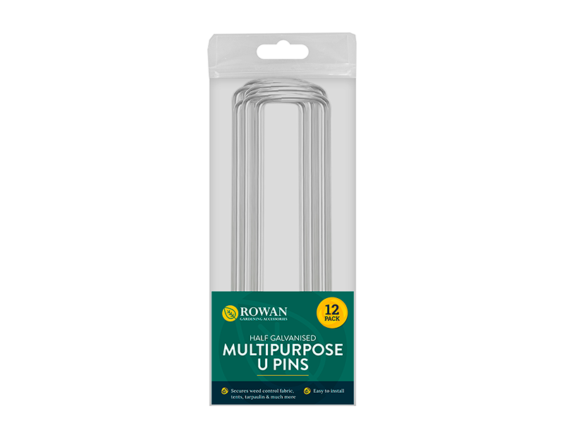 Multipurpose Half Green U Pins 12pk