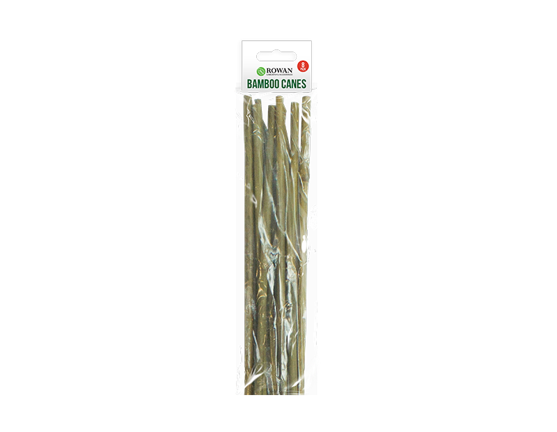 8 Natural Bamboo Garden Canes 90cm