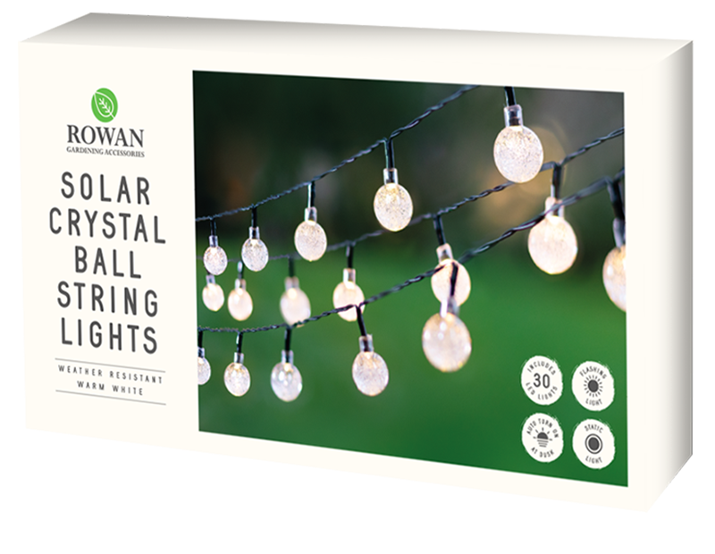 Crystal Ball Solar Lights Warm White