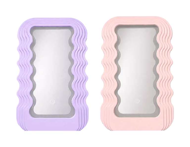 Light Up Wavy Mirror