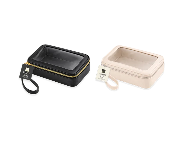 PU Window Vanity Bag