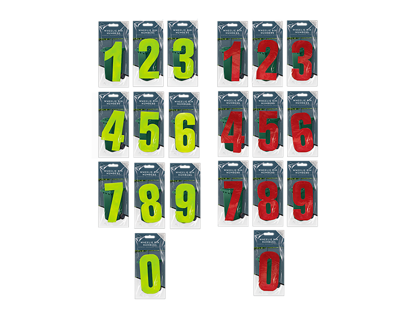 Wheelie Bin Number Stickers