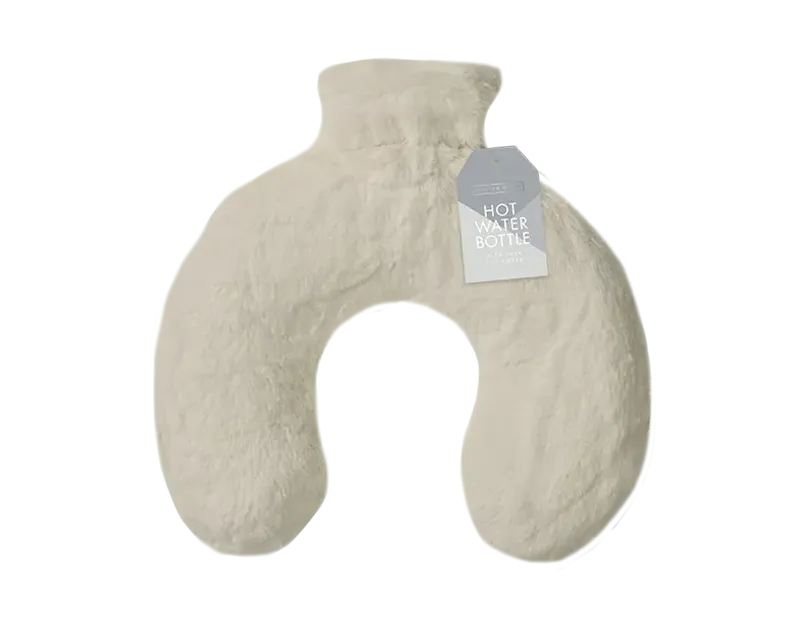 Faux Fur Neck Hot Water Bottle